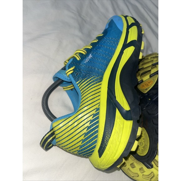 HOKA One‎ One Evo Mafate Trail Blue Yellow Women's Size 9 Vibram 1091576 CCTRS - Picture 6 of 16